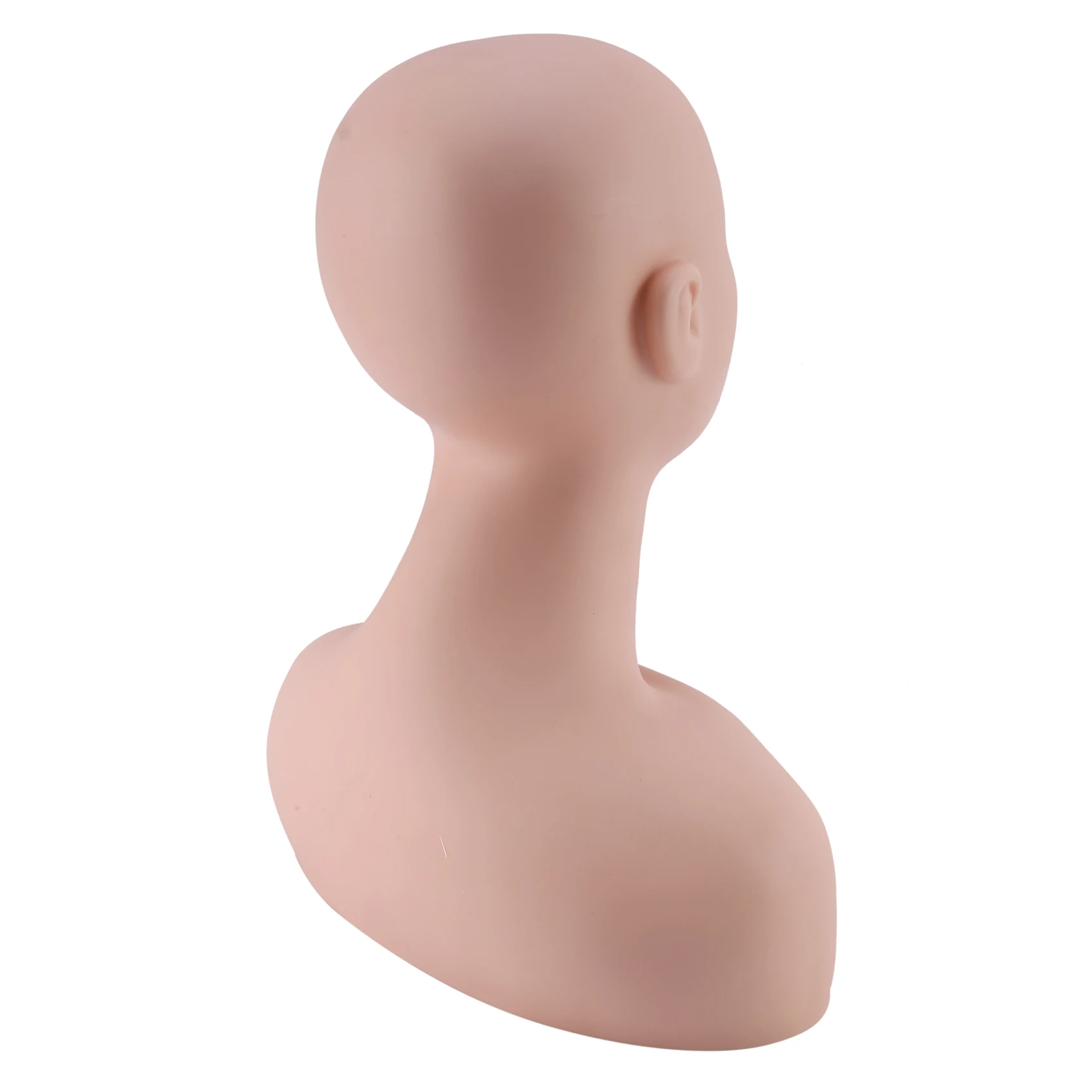 Head Shoulder Manequim para Maquiagem Extensão, Osso Professional, Silicone, Cílios e Massagem Exercício