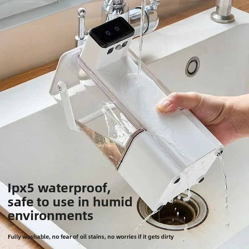 

Kitchen Automatic Liquid Soap Dispenser Rechargeable Auto Sensing Touchless Hand Sanitizer Dispenser Bathroom Dispenser