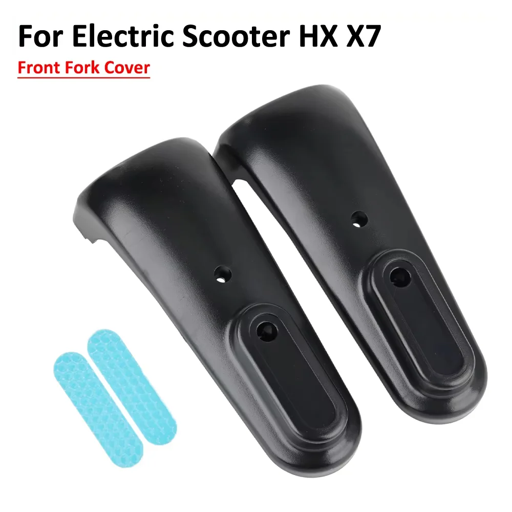 Image of Vorderradgabelabdeckung für HX X7 Elektroroller KickScooter Schutz Kunststoffplatte links rechts Reparatur 1 Paar Teile