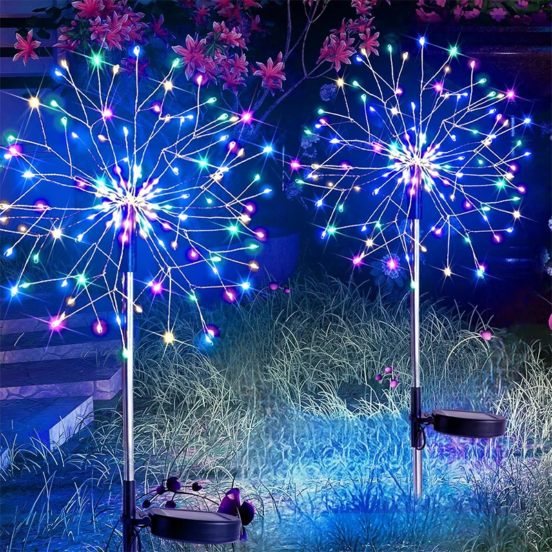 

Solar LED Firework Fairy Light Outdoor Garden Decoration Lawn Pathway Light For Patio Yard Party Christmas Wedding