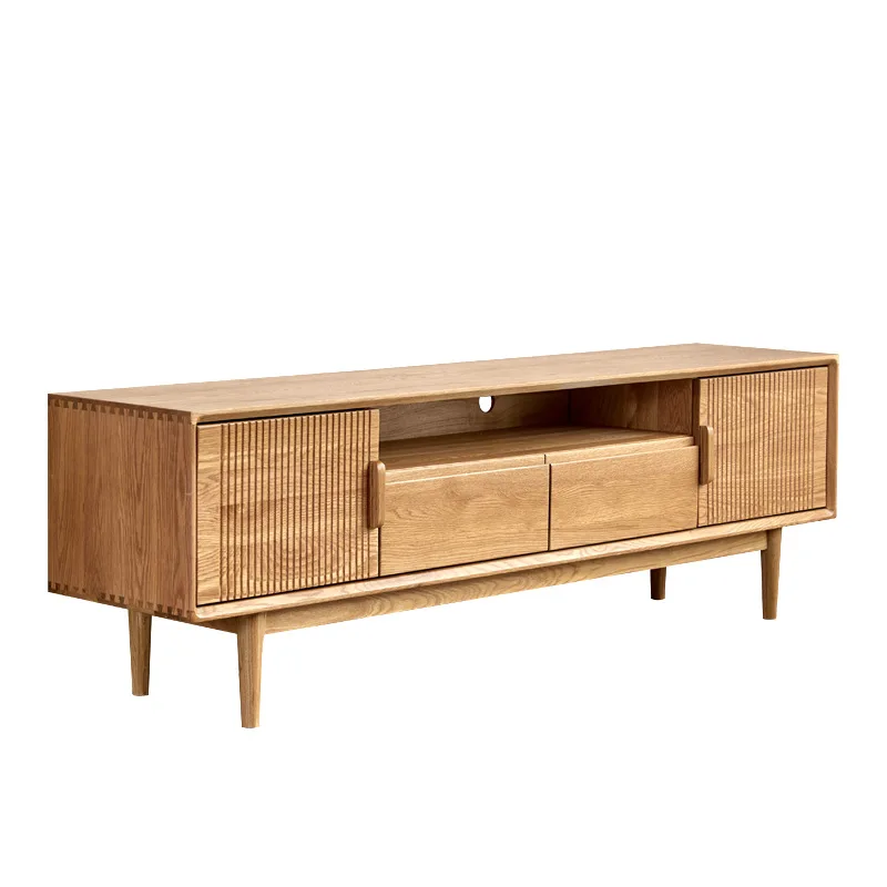 

Nordic simple solid wood TV cabinet cherry wood small apartment multi-functional large-capacity audition locker