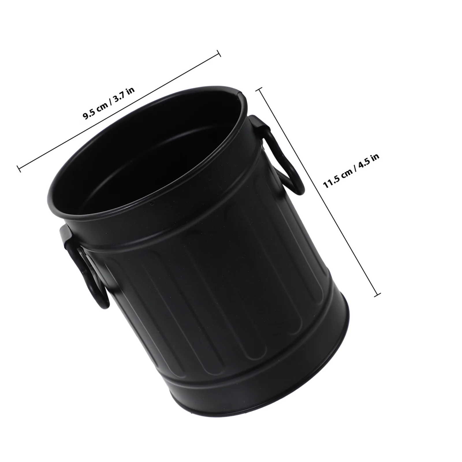 1 قطعة سطح المكتب تخزين دلو الحديد أسلوب بسيط ل حامل قلم سلة المهملات القرطاسية الحاويات فرشاة للمكياج حامل مكتب