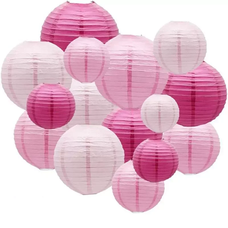 32 Color Options 6inch 15cm Round Chinese Paper Lantern Wedding Decoration Baby Shower Birthday Party Christmas Festive Supplies