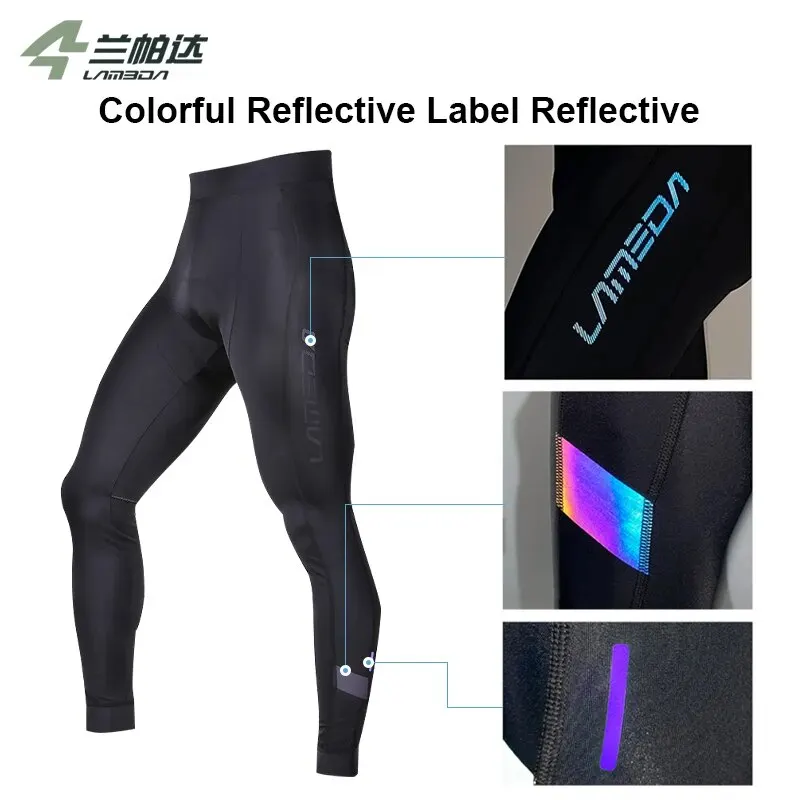 LAMEDA Cycling Pants Men PRO Bike Long Pants Cool Breathable Cycling Bib Pants Quick Dry Bike MTB Ride Tight Trousers