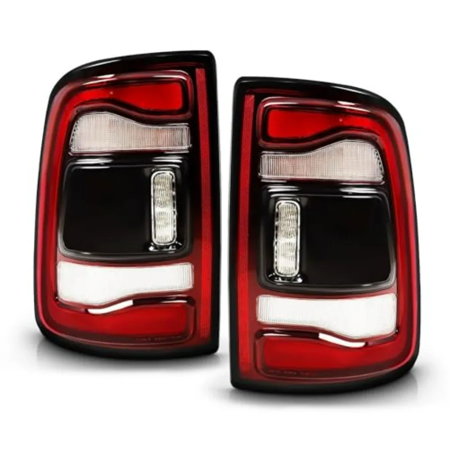 

Узел дымчатых задних фонарей с мониторингом слепых зон, совместимый с Ram 2500 3500 2020 2023, задние стоп-сигналы с черной рамкой, задние стоп-сигналы