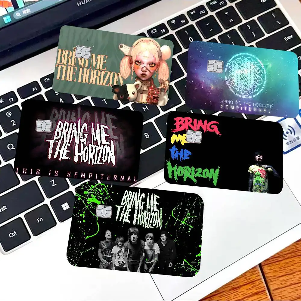 B-Bring Me The H-Horizons BMTH 100% رائجة البيع أمين الائتمان الخصم البنك بطاقة حافلة بطاقة فيلم الجلد ملصق