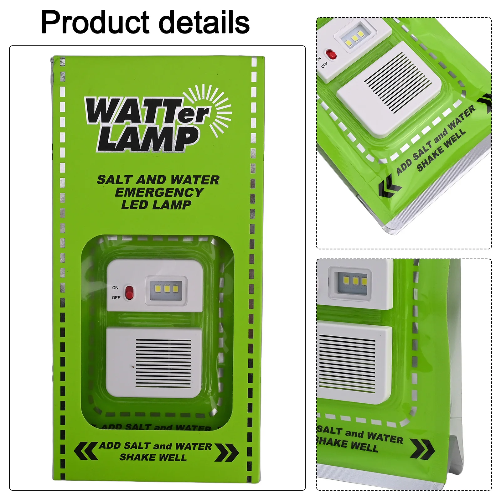 Brand New Salt Water Lamp Home Outdoor Protection 140 Hours Battery Free Environmental Long Lasting Illumination