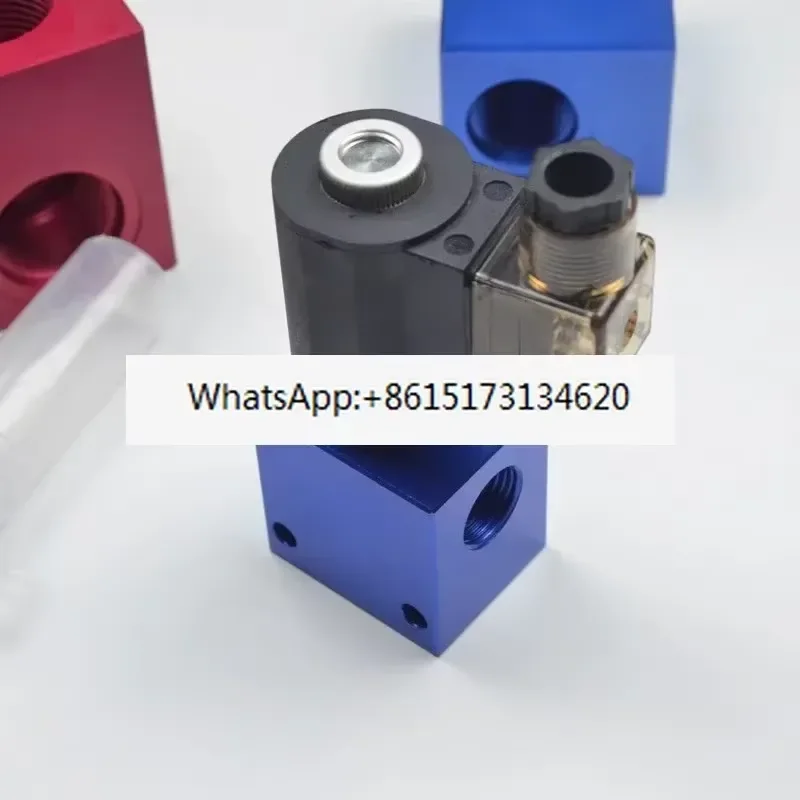 Hydraulic Cartridge Solenoid Valve Pressure Relief 2 Position 2 Way Normally Open Closed Check DHF SV LSV08 10 12 16