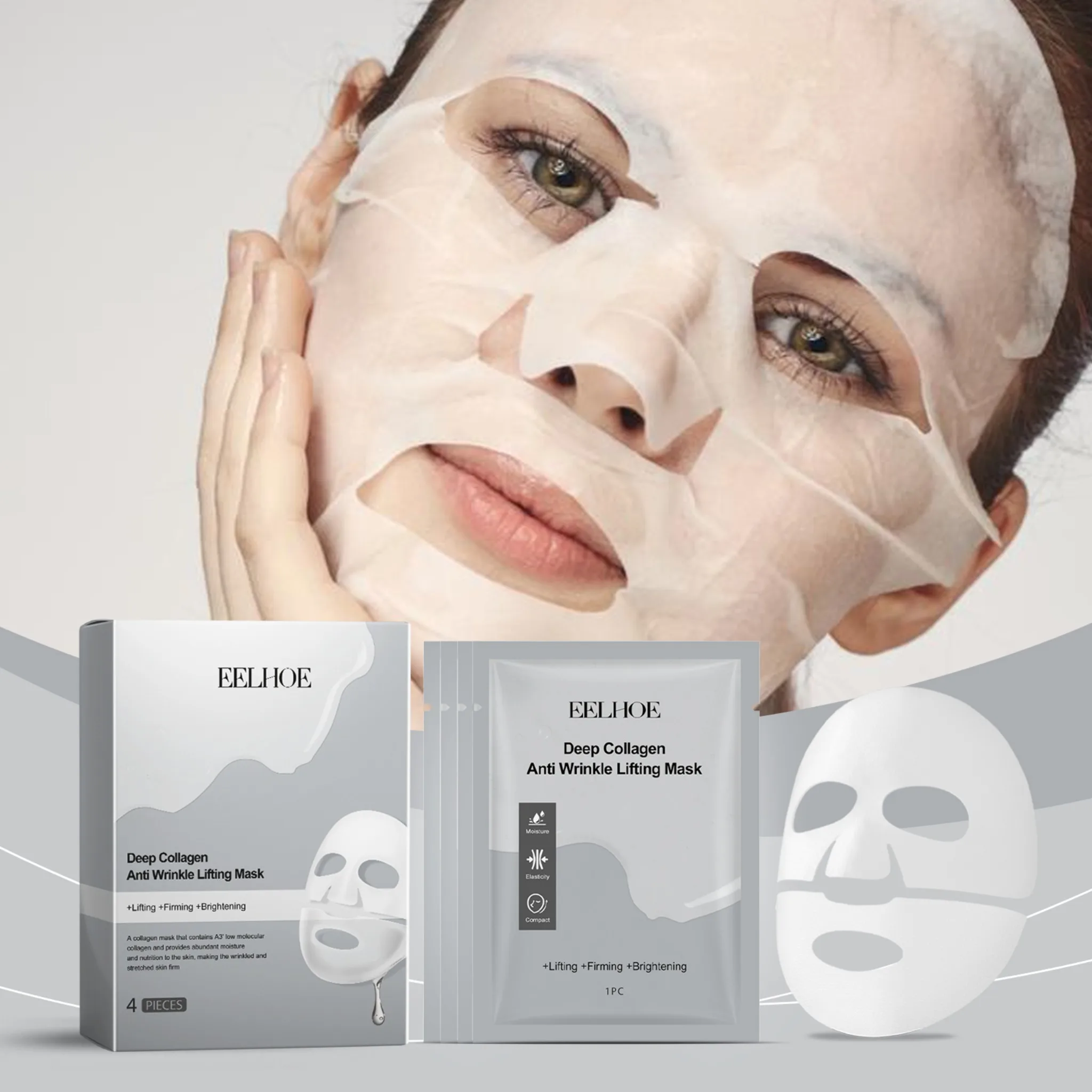 Mascarilla Blanqueadora con Niacina y Vitamina C (en Caja) Hidratante y Humectante para la Piel