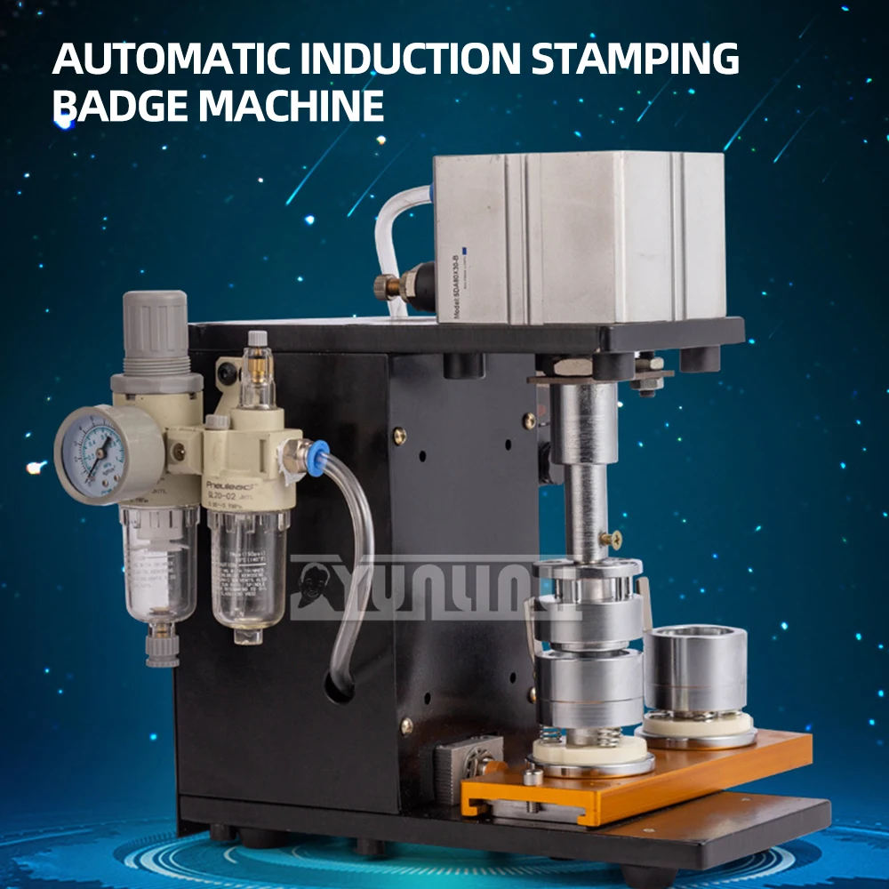 

Портативный пневматический аппарат для изготовления значков, настольный аппарат для изготовления значков своими руками, дырокол, автоматический индукционный Штамповочный Инструмент с формой