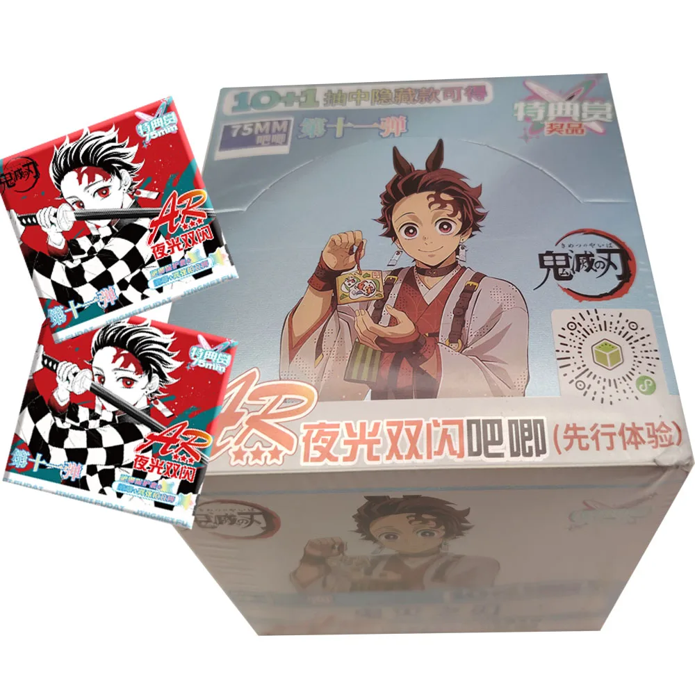 

High Score Japanese Anime Demon Slayer Creative Badge Classic IP Protagonist Group Exquisite Transparent Card Kids Hobbies Gifts