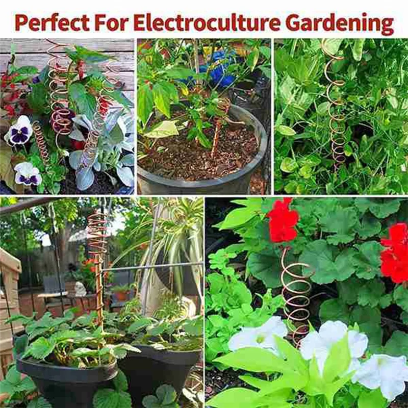 Fil de cuivre pur ABZV-99.9% pour antenne de jardinage par électroculture, gabarit d'enroulement de bobine pour plantes de jardin en croissance d'électro Culture
