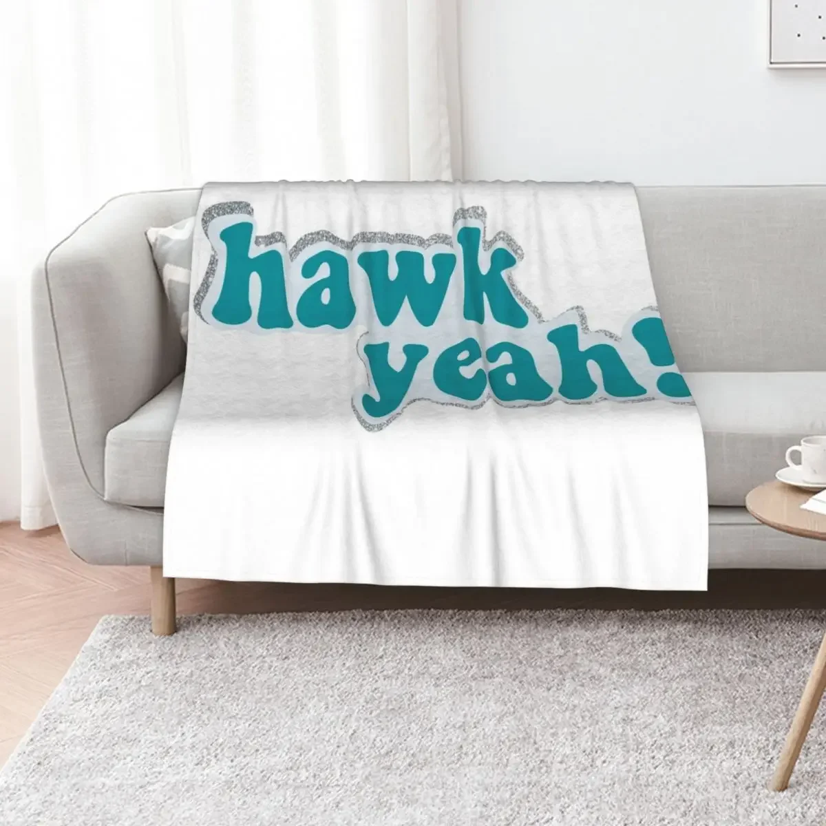 

UNCW Hawk Yeah Throw Blanket Giant Sofa Sleeping Bag Weighted manga Blankets
