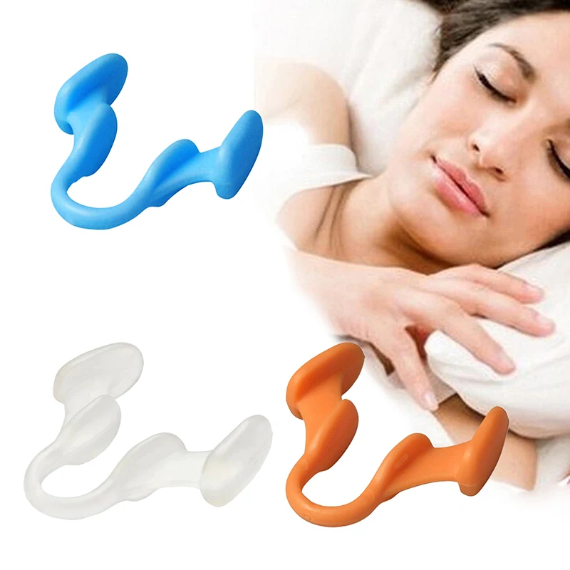 Silicone Anti Snoring Nasal Dilator Improve Sleep Silicone Nose Clip Sleeping Aid Prevention  Gadget Anti-Snoring Devices Help B