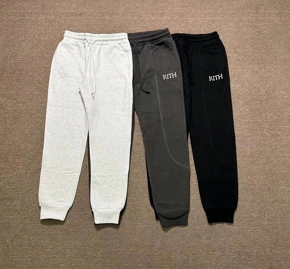 

Спортивные брюки Kith WilliaII loween Limited с вышитым логотипом, на флисовой подкладке, прямого кроя, молодежные, энергичные, стильные