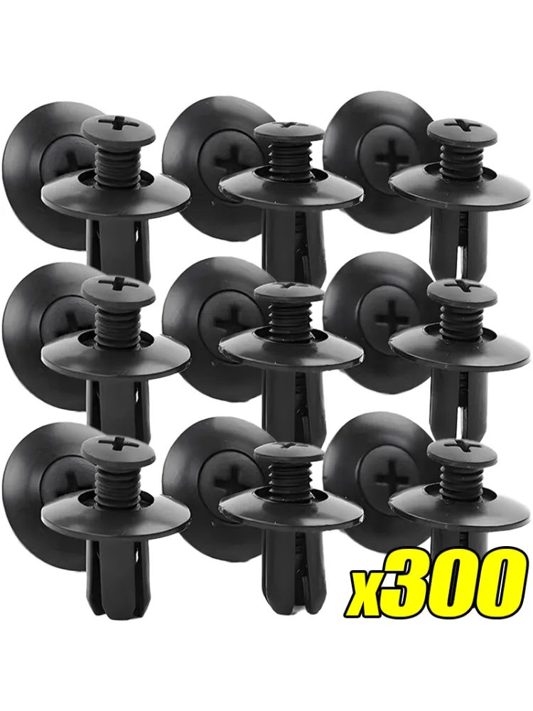 Kits de vis de boucles de pare-chocs de voiture de 8mm, vis de fixation en plastique, panneau de garniture de porte automobile, Rivets de retenue, Clips, accessoires de voiture, vente en gros