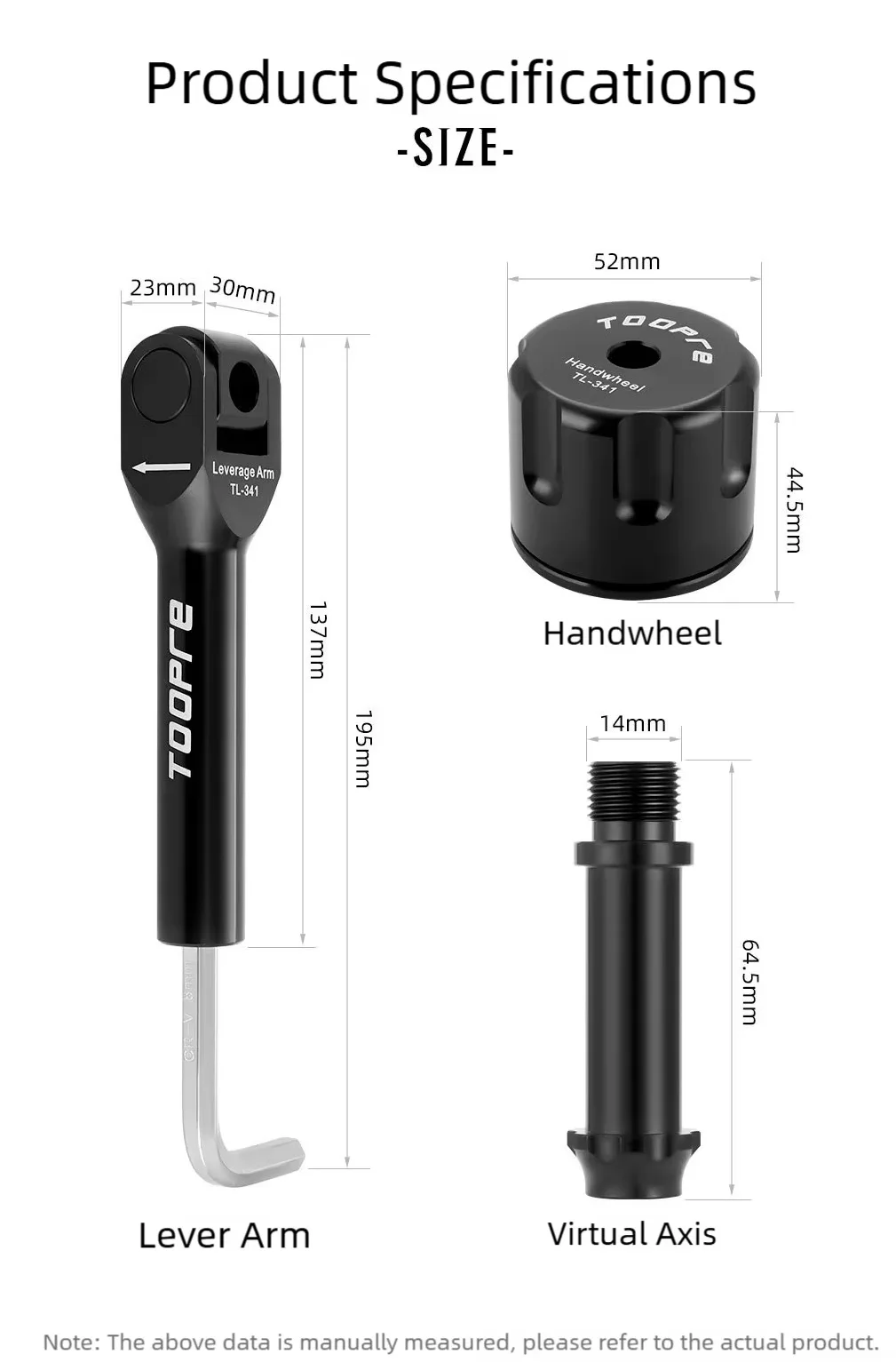 TOOPRE Fahrrad-Kurbelabdeckungs-Schraubenentferner-Set Reparaturwerkzeug für Mountainbikes 8mm 10mm Kurbelschrauben-Entfernungswerkzeuge mit statischer Kraft – Detail 11