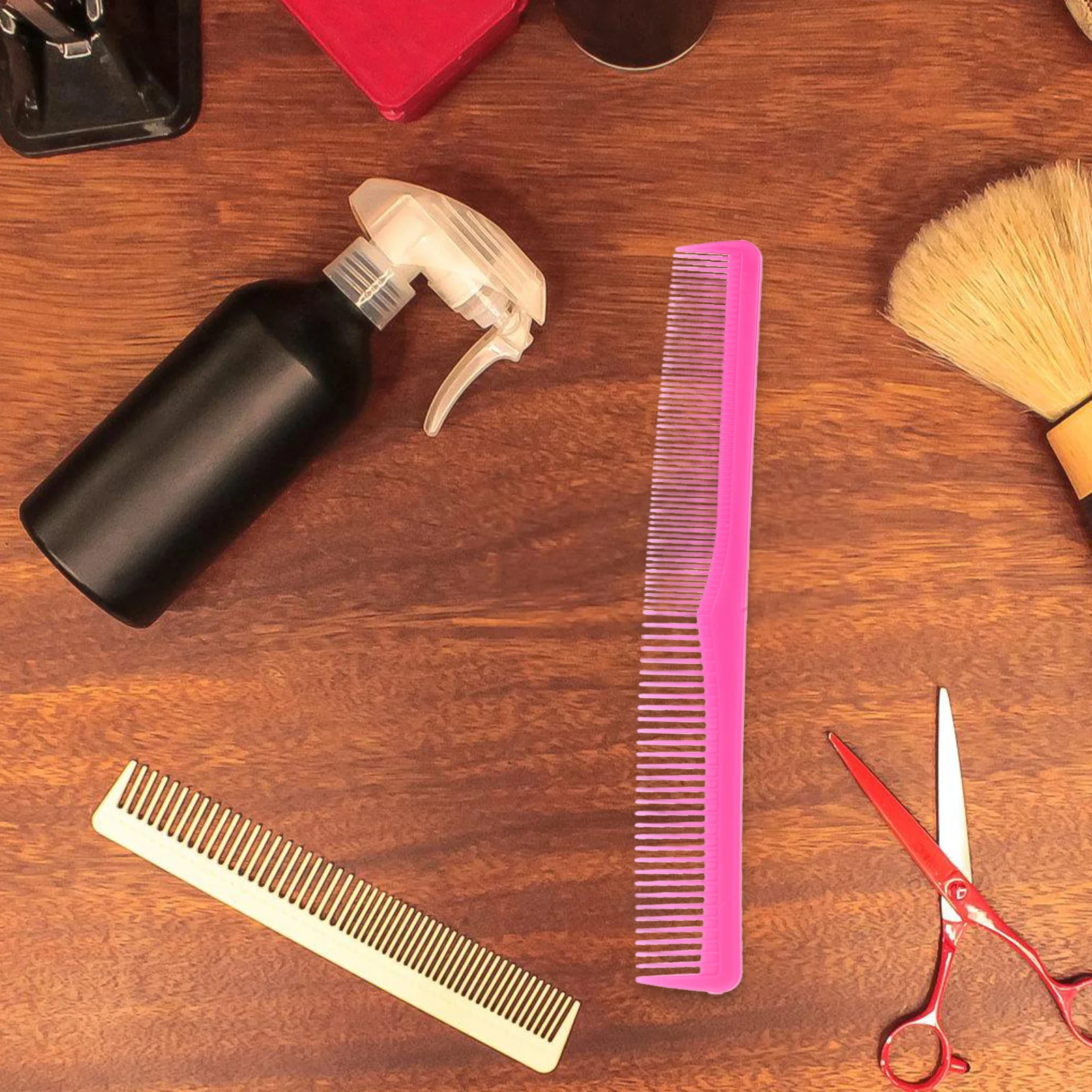 

Plastic Hair Comb For Plastic Hair Comb Salon Hotel Fine Tooth Double Side Haircut Tools Styling Combs Pink