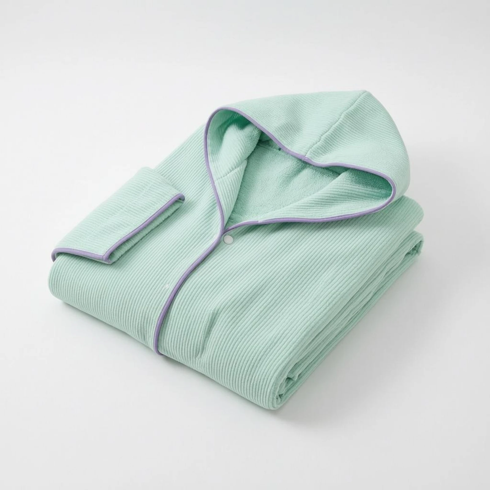 Hooded Swim Cover up Contrast Trim Hooded Cover-up Robe Poolside Clothing Quick-Dry Dressing Gown Easy Fit for After Swimming