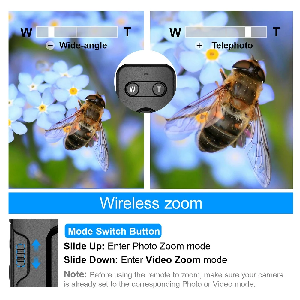 Mcoplus Bluetooth Wireless Shutter Remote Control for Sony A7IV A7III ZV-1 ZV-1F ZV-E10 A7C II A7C A7S III A7R V A1 A9 RX0 II view 2
