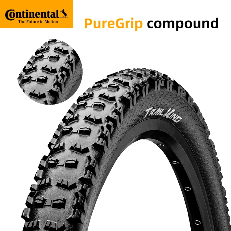 Trail King Continental 29x2.4 Mountain Bike Tires Wire Bead Tyre Non-Folding No Tubeless 51psi 3/180 TPI