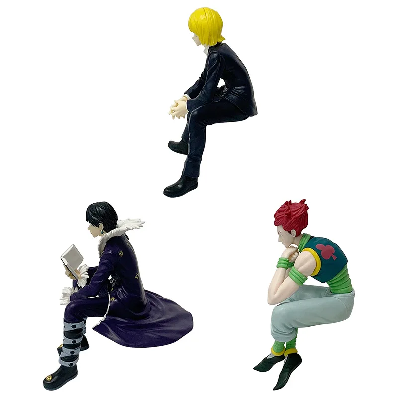 13cm Hunter×Hunter Anime Figure Kurapika Action Figure Chrollo Illumi Hisoka Figurine Collection Noodle Stopper Model Toys Gifts