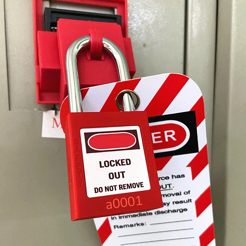 Cadenas de sécurité en métal pour étiquettes de verrouillage, cadenas de sécurité pour les Stations et les appareils