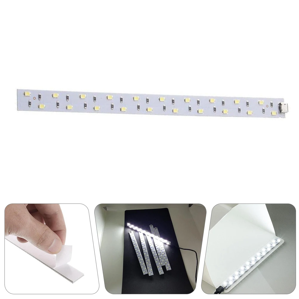 

Mini 20cm Foldable Softbox LED Light Bar Strip Photography Studio Lamp High Brightness 2835 Beads Stable Portable Lighting