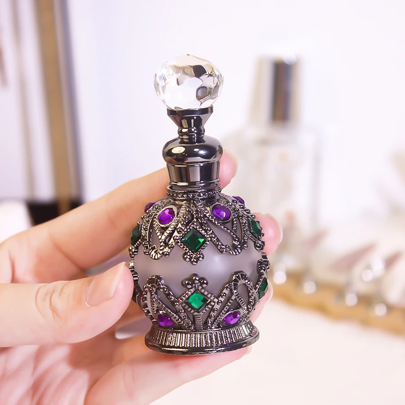 1PCS Luxus Parfüm Flasche Ätherisches Öl Flasche 15ml Leere Flasche Lagerung Flasche Geschenk Glas Parfüm Flasche Tragbare flaschen – Detail 11