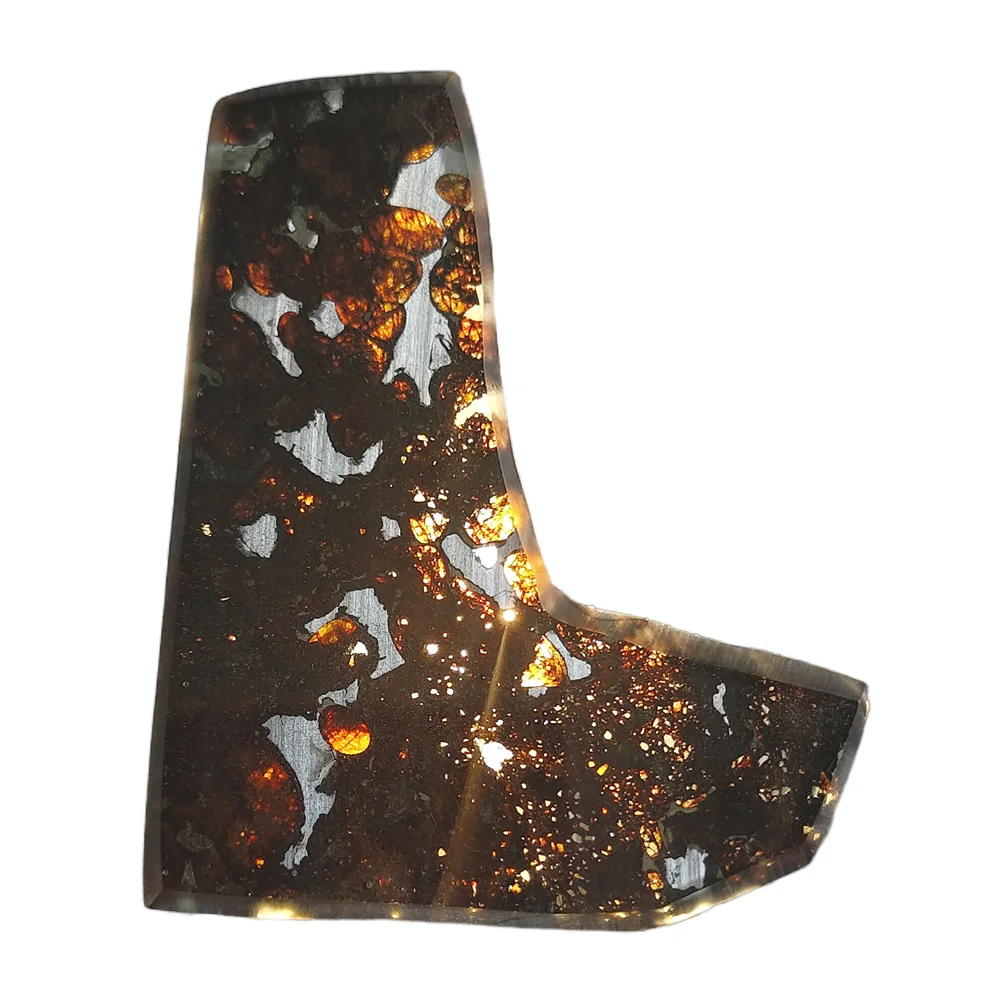 

28.3g SERICHO Pallasite Olive Meteorite Slices Natural Meteorite Material Olive Meteorite Specimens - From Kenya - QA310