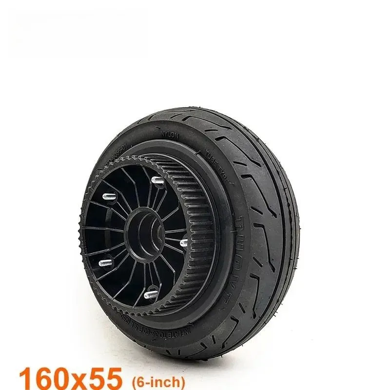 for L-faster 6.3 Inch Inflatable Wheel 160x55mm with 60 Teeth Synchronous Pulley 8mm Bore for Electric Skateboard