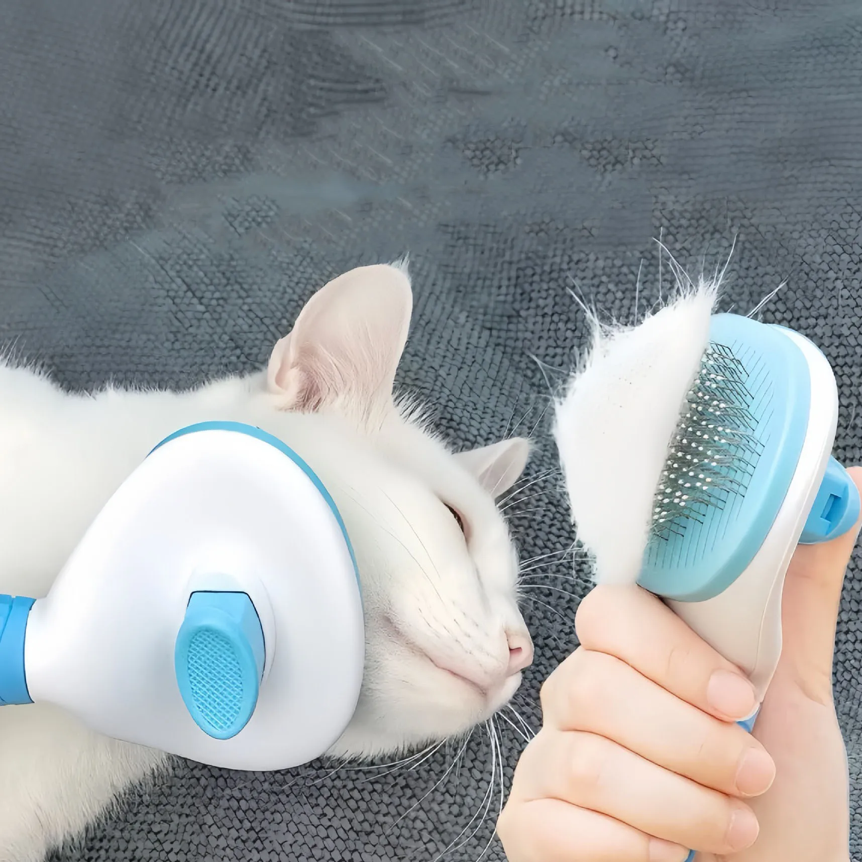 Pet Comb One Click Press To Remove Floating Hair Shedding Comb For Dogs And Cat Specialized Cat Comb Pet Supplies Fashion Simple