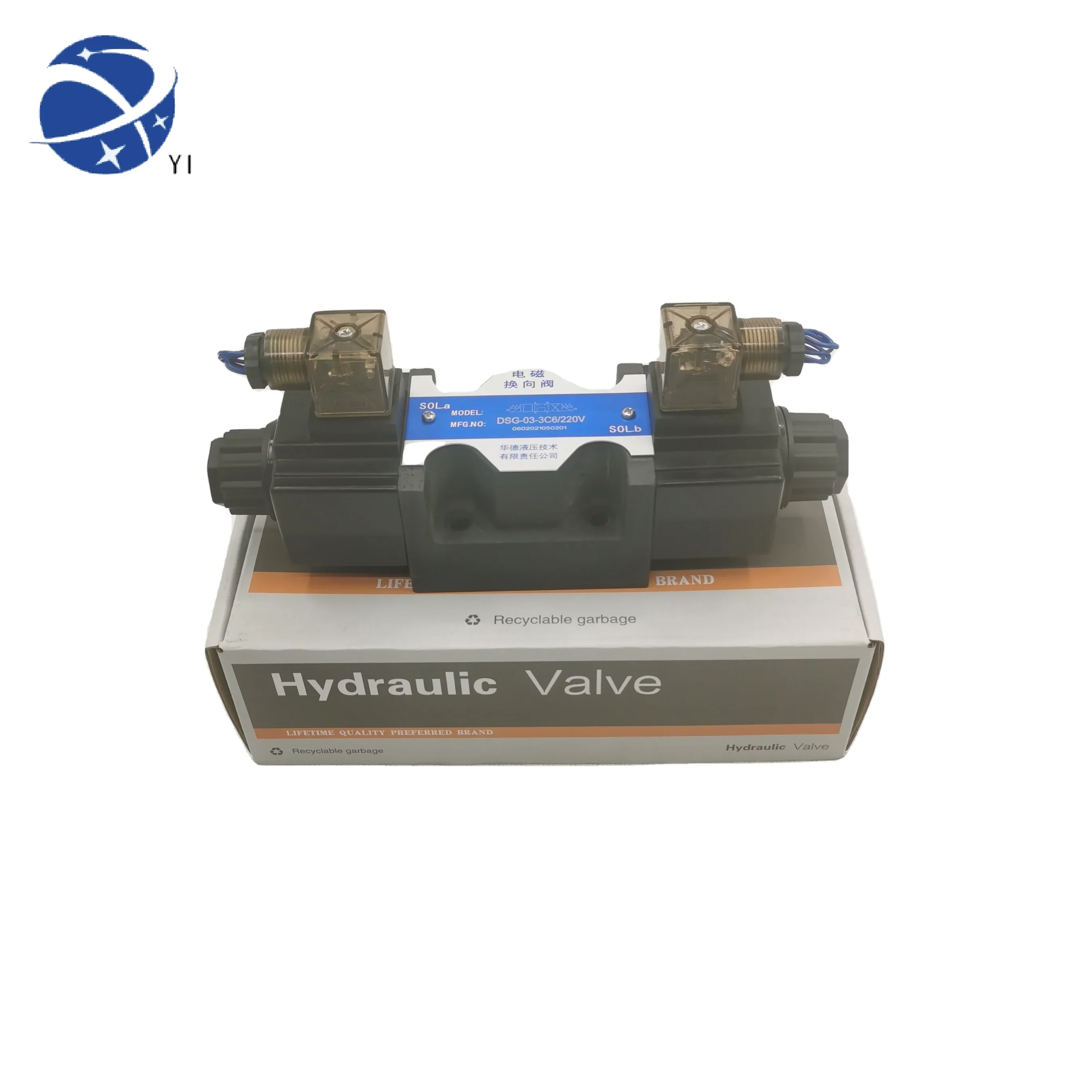 YUNYI Hot Sales HUADE DSG-03-3C Serises Hydraulic valves Solenoid directional valves