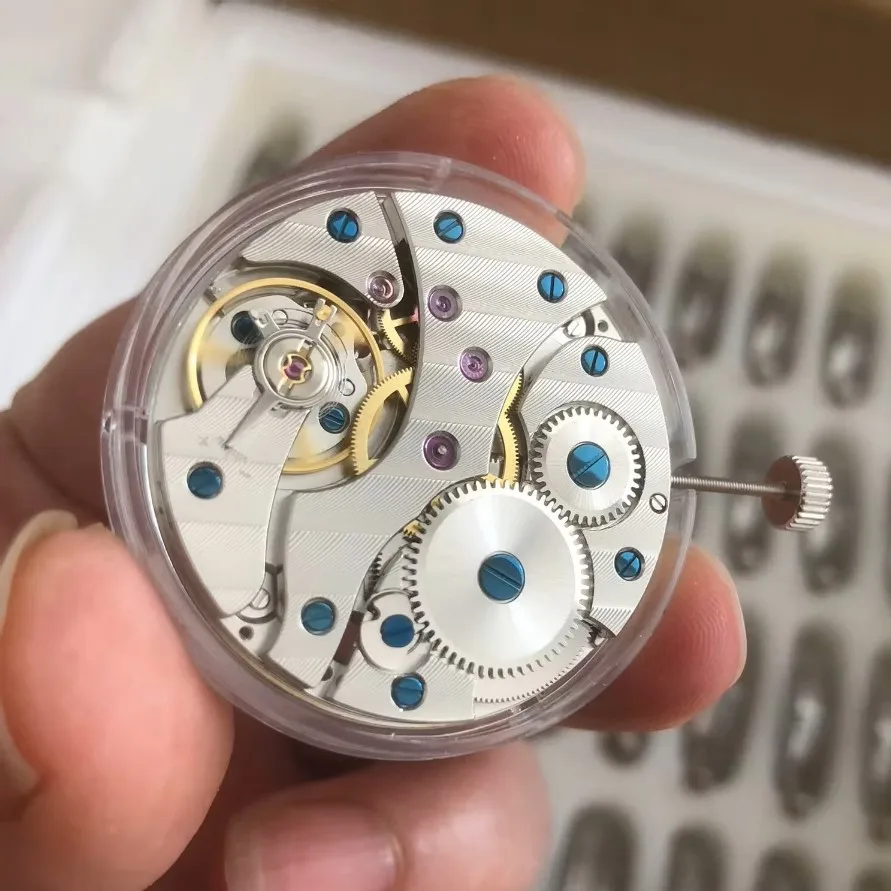 Tianjin 6498 Movement 17 Jewels Hand Winding Mechanical Watch Part Fit For Men's Watches 6 o'clock Second Hand JX1014-25-TT