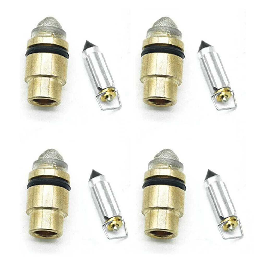 Brand New High Quality Needle And Seat Float Valve Motorcycle Parts Repair Carburetor Equipment 4pcs Accessories