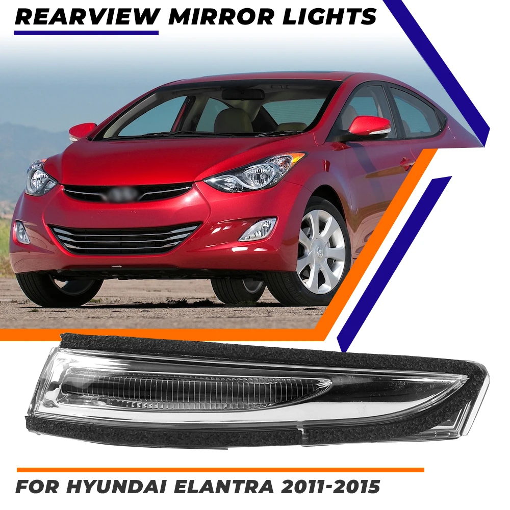 For Hyundai Veloster Avante MD 2011-2015 Led Rearview Mirror Light Turn Signal Marker Blinker Lamp 87613 3x000 87614 3x000