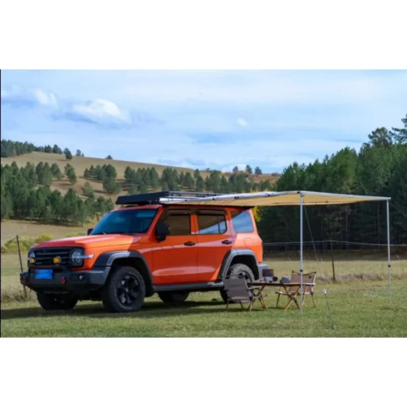 High Quality Camping Telescopic Waterproof Sunscreen Car Side Roof Awning Outdoor Car Tent for tank 300 Body Accessories！