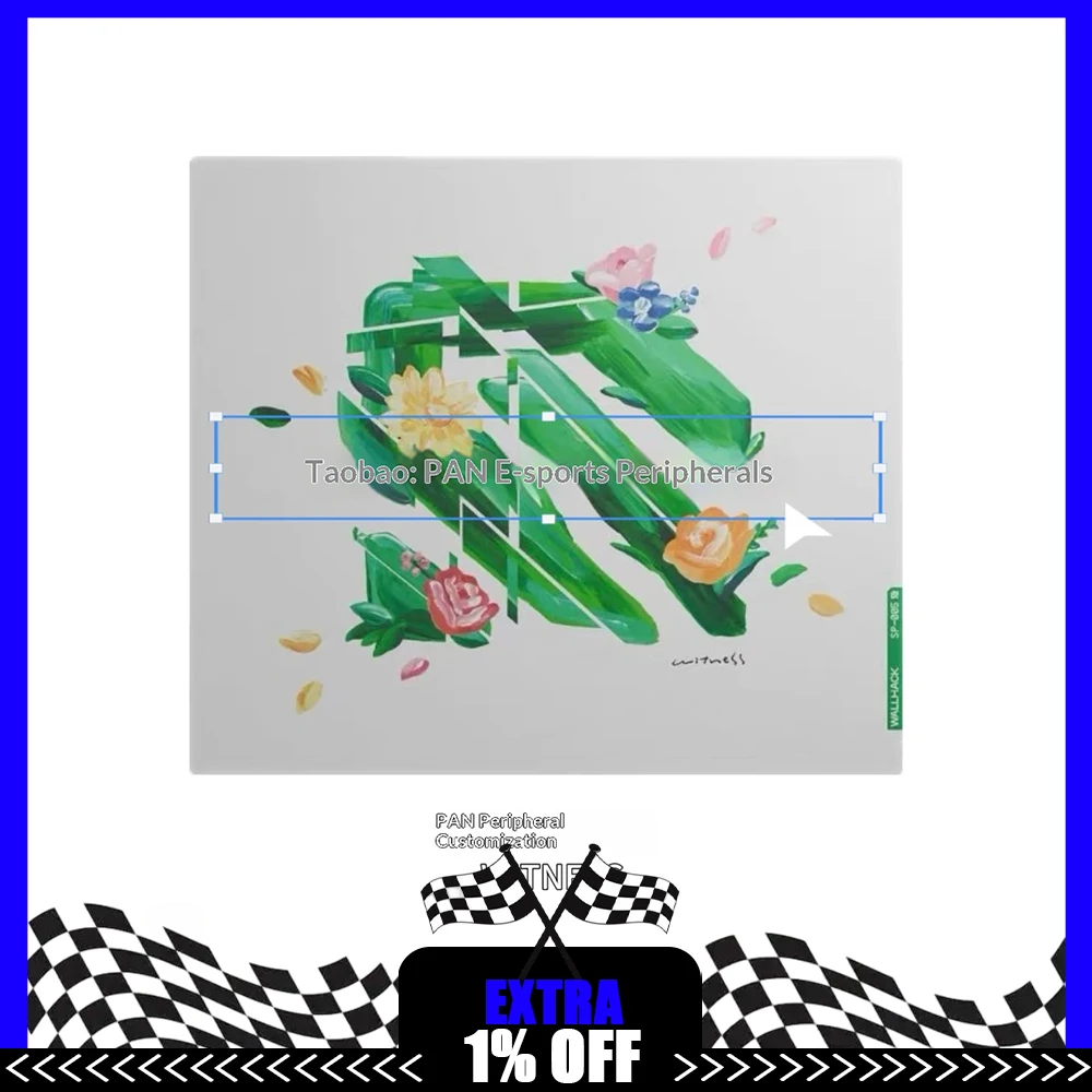 PAN Esports SP005 WITNESS Glass Gaming Mousepad  FPS Both Control And Smoothness Mouse Pad For TTK APEX CSGO PC Accessories Gift
