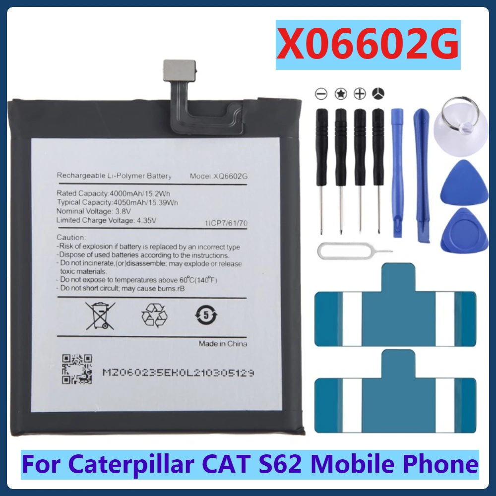 New 4050mAh 15.39Wh XQ6602G Mobile Phone Battery for Caterpillar CAT S62  High Quality