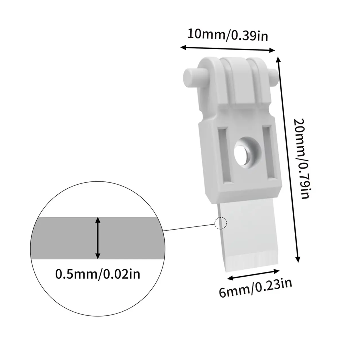A14G 6pcs for X1/X1C/P1S/P1P/A1/A1 Mini Filament Cutter 3D Printers Spare Parts