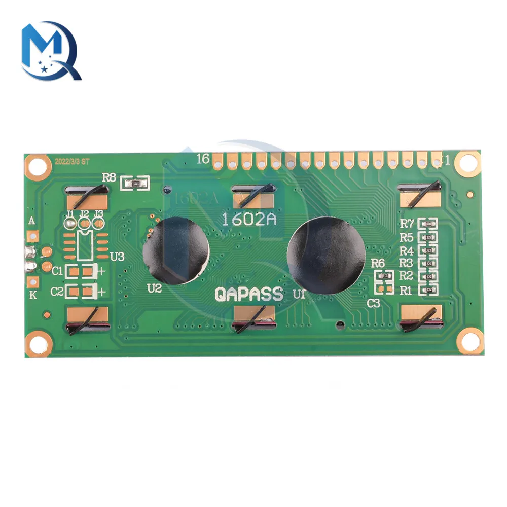 LCD1602 Lcd 5V Module Blauw Scherm Iic/I2C 1602 Voor Arduino 1602 Lcd R3 Mega2560 Groen Scherm
