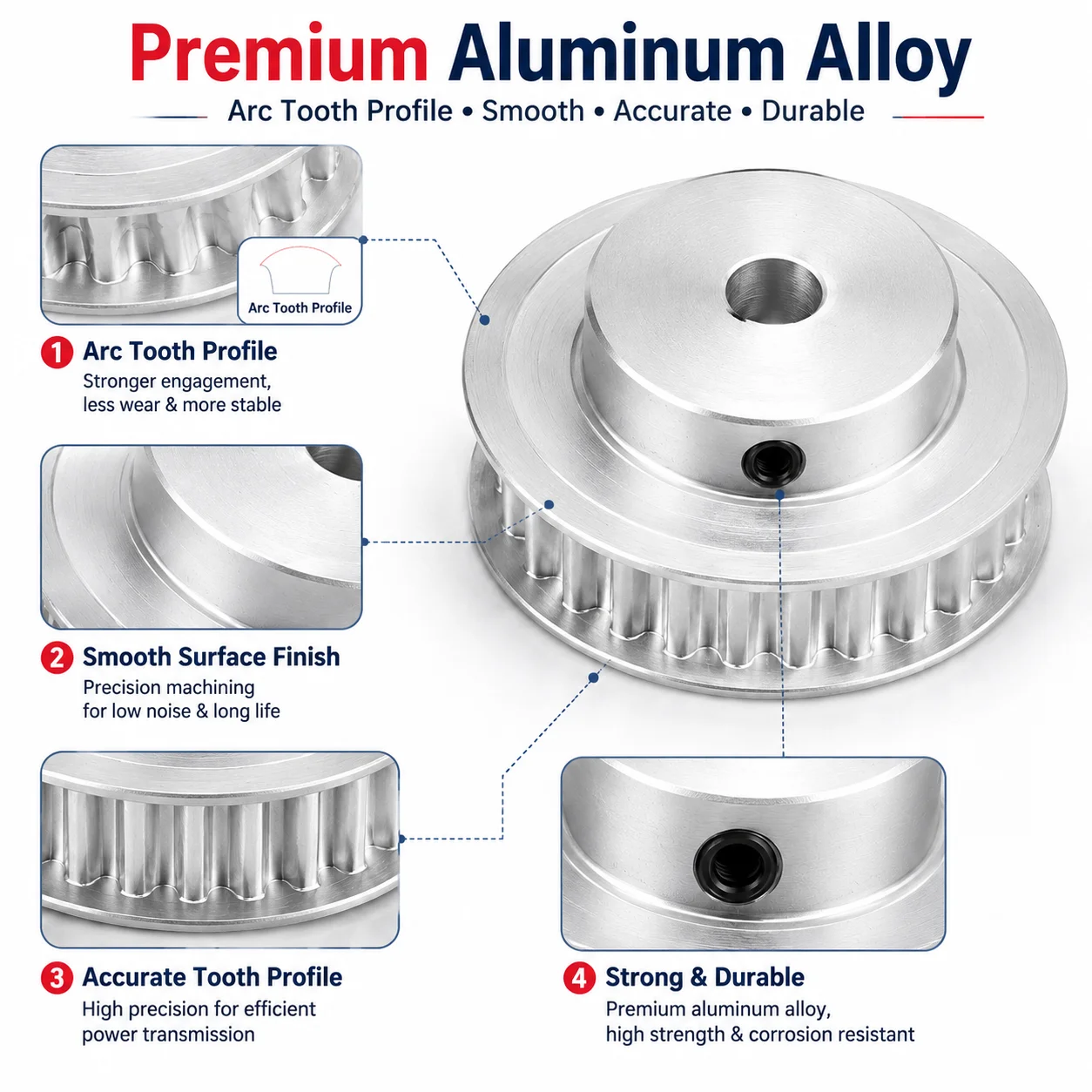 HTD3M Timing Pulley Kits 60Teeth 20Teeth Width 15mm 1:3 Reduction Ratio Synchronous Belt Optional Kits Combination HTD3M 60T 20T