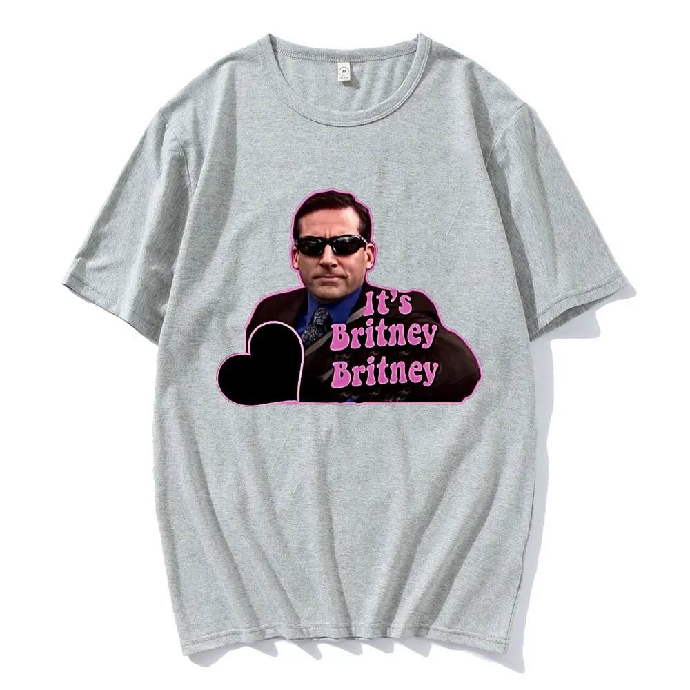 Michael Scott Homage The Office Men T-shirts Tv Series Dwight SchruteJim Halpert It\'s Britney Graphic T Shirt Streetwear Unisex