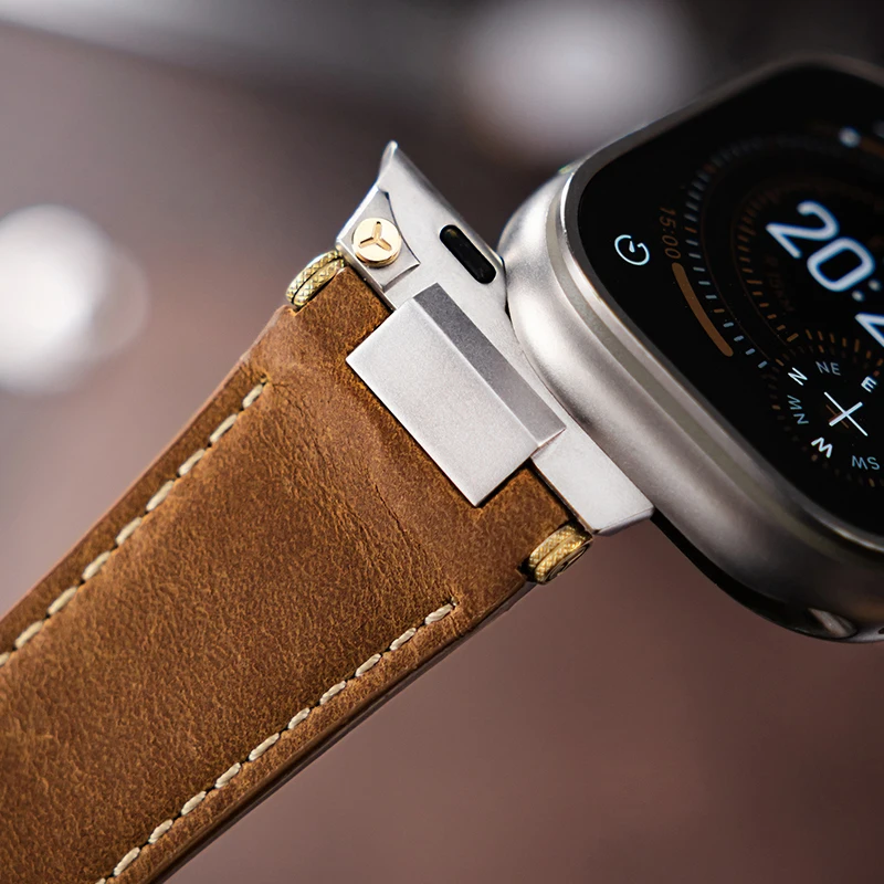 애플워치 울트라 11 10 9 8 7용 고급 가죽 스포 - Luxury Watch Apple Bands 리뷰 및 가격