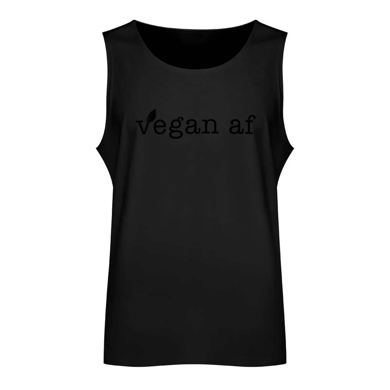 Vegan AF Retro Typewriter Font Tank Top sports clothes for men mens designer clothes gym men