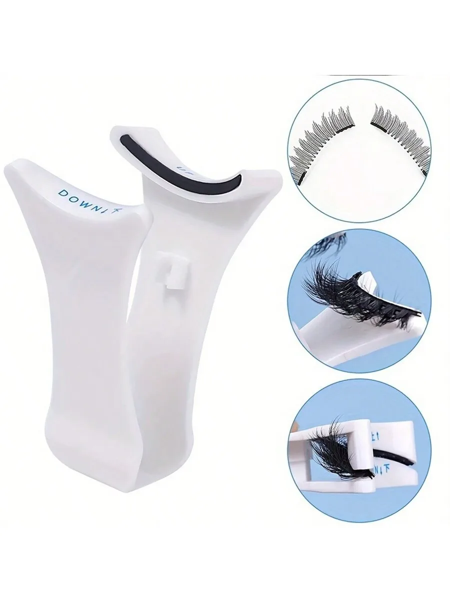 Strumento applicatore magnetico per ciglia Applicatore magnetico per fascia per ciglia a forma di V, strumento per raccogli ciglia per principianti, strumento per toelettatura per principianti f