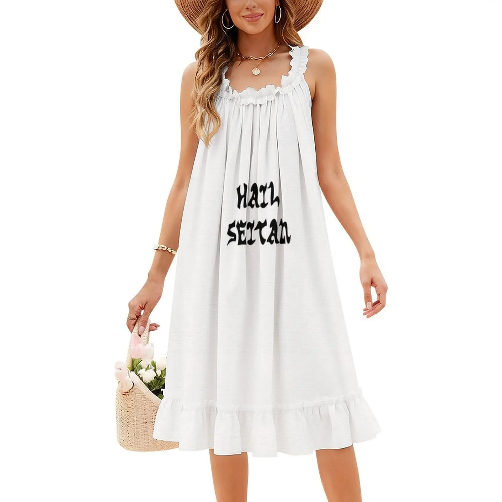 فستان حفلات نسائي من Hail Seitan ملابس خروج عصرية مطبوعة ملابس النادي للإناث Seitan Hail Hail Seitan Tofu نباتي أنثى #4