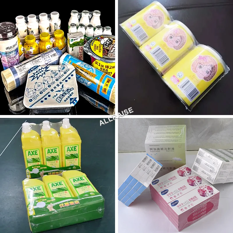 Macchina confezionatrice automatica per avvolgimento termoretraibile Macchina per avvolgere tunnel termorestringente per imballaggio termoretraibile con pellicola PE per lattine di scatole