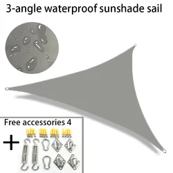 Waterproof Sun Shelter Triangle Sunshade Protection Outdoor Canopy Garden Patio Pool Shade Sail Awning Shade Cloth