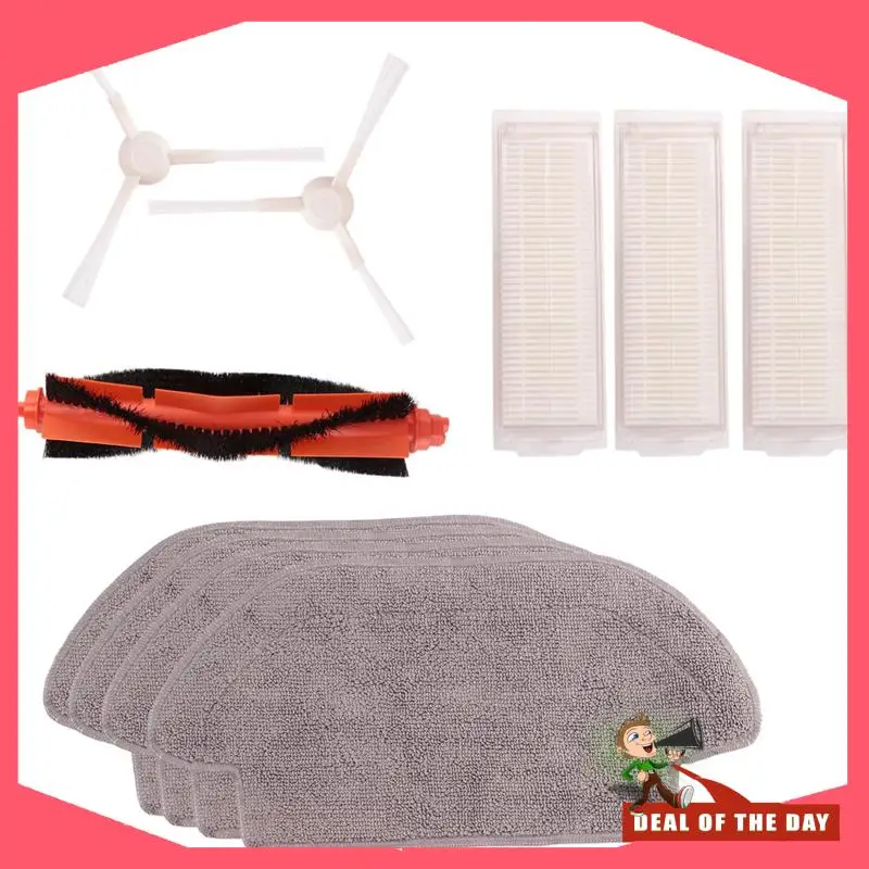 Entrega em 24 horas para xiaomi mi robot aspirador pro p robô de limpeza, modelo: stytj02ym, escova lateral principal + filtro hepa + panos de esfregão